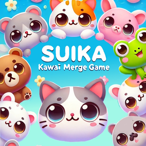 Suika Kawaii Cat Merge game Cover
